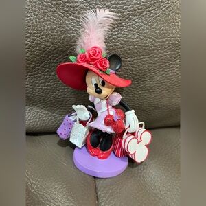 Disney Minnie Mouse Figurine with Red and Purple Outfit